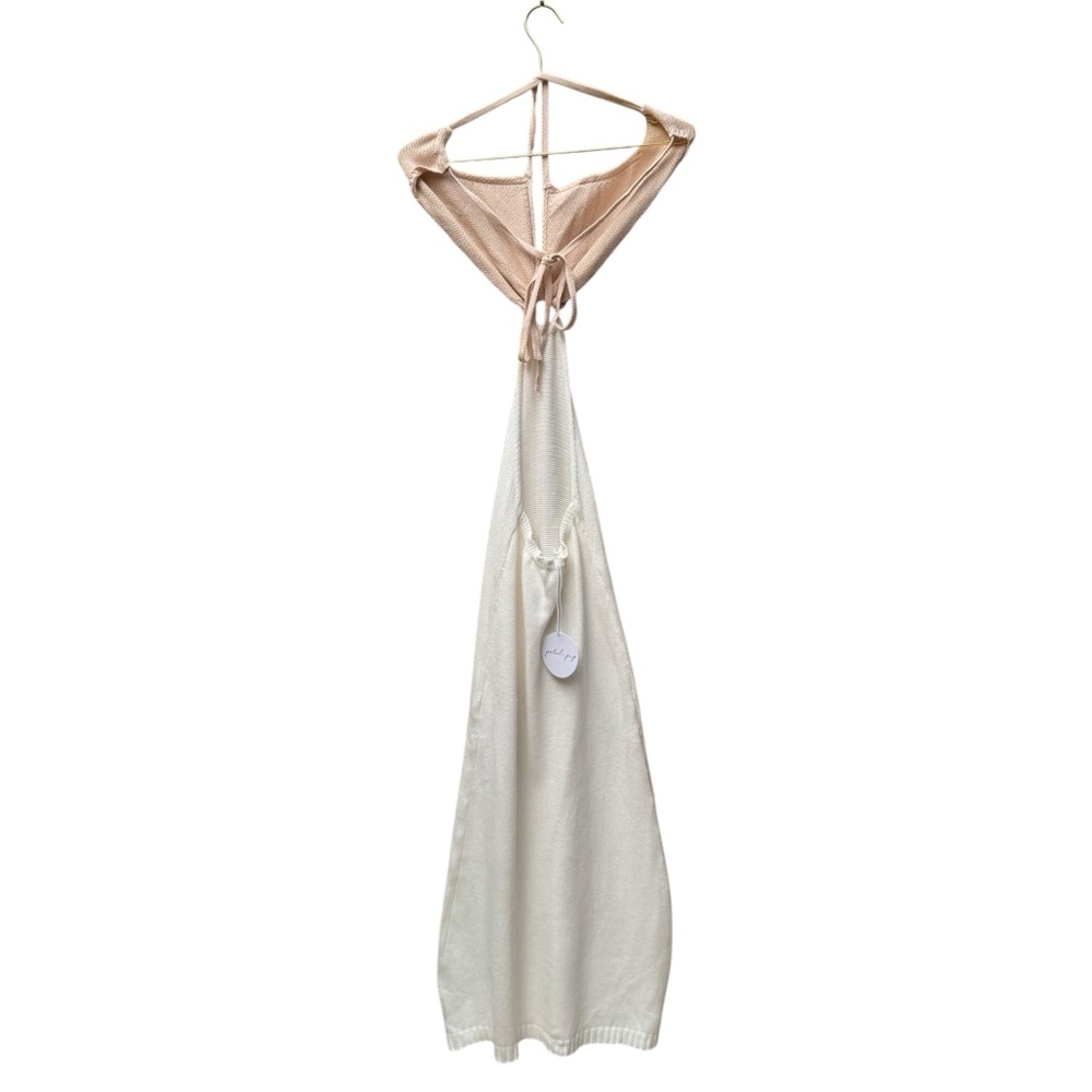 NWT PETAL & PUP Adele Midi Dress White Beige 6 - Picture 10 of 12